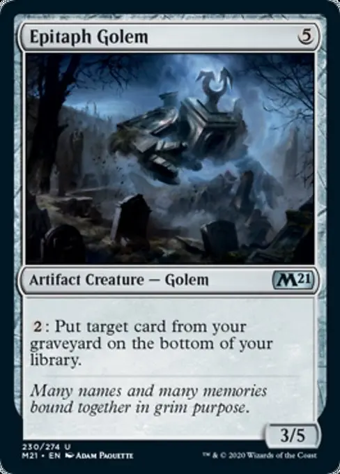 Epitaph Golem [Core Set 2021] 1
