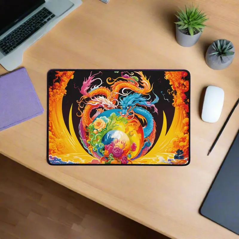 Eternal Harmony Desk Mat – Dragon Design 1