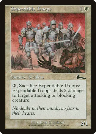 Expendable Troops [Urza's Legacy] 1