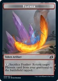 Feather // Human Soldier (005) Double-Sided Token [Ikoria: Lair Of Behemoths] 1