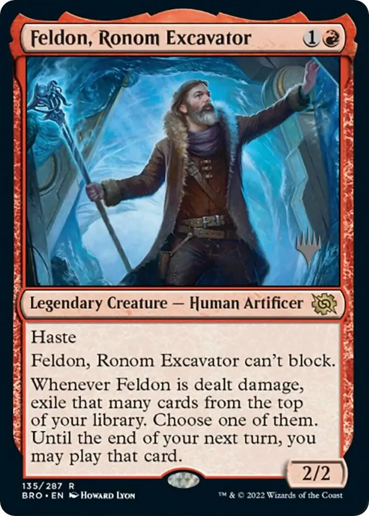 Feldon, Ronom Excavator (Promo Pack) [The Brothers' War Promos] 1