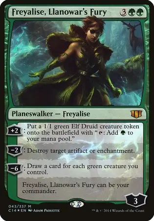 Freyalise, Llanowar's Fury (Commander 2014) [Commander 2014 Oversized] 1
