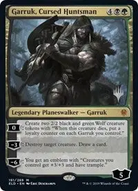 Garruk, Cursed Huntsman [Promo Pack: Throne Of Eldraine] 1