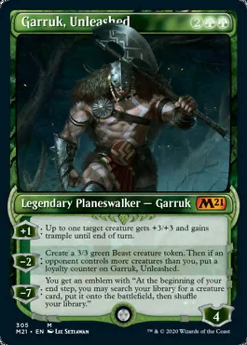 Garruk, Unleashed (Showcase) [Core Set 2021] 1
