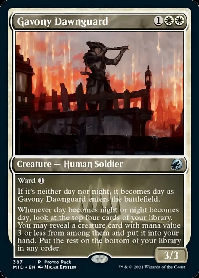 Gavony Dawnguard (Promo Pack) [Innistrad: Midnight Hunt Promos] 1