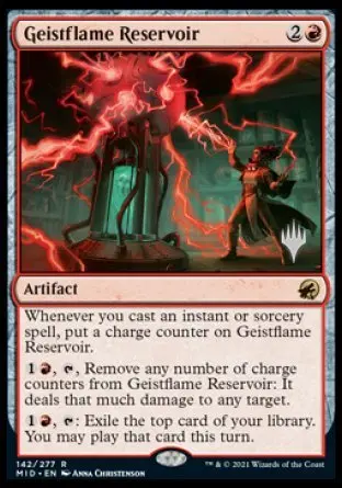 Geistflame Reservoir (Promo Pack) [Innistrad: Midnight Hunt Promos] 1