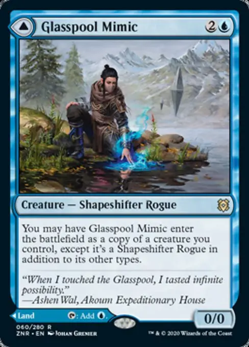 Glasspool Mimic // Glasspool Shore [Zendikar Rising] 1