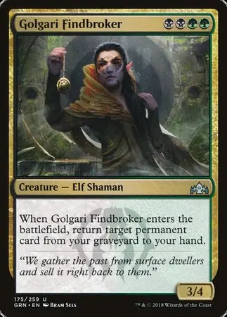 Golgari Findbroker [Guilds Of Ravnica] 1