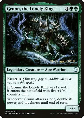 Grunn, The Lonely King [Dominaria Promos] 1