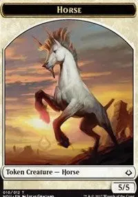 Horse // Warrior Double-Sided Token [Hour Of Devastation] 1