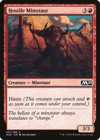 Hostile Minotaur [Core Set 2020] 1