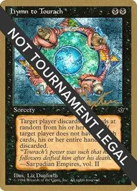 Hymn To Tourach (Circle) - 1996 George Baxter (Fem) [World Championship Decks] 1