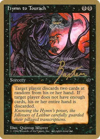 Hymn To Tourach (Cloak) - 1996 George Baxter (Fem) [Pro Tour Collector Set] 1