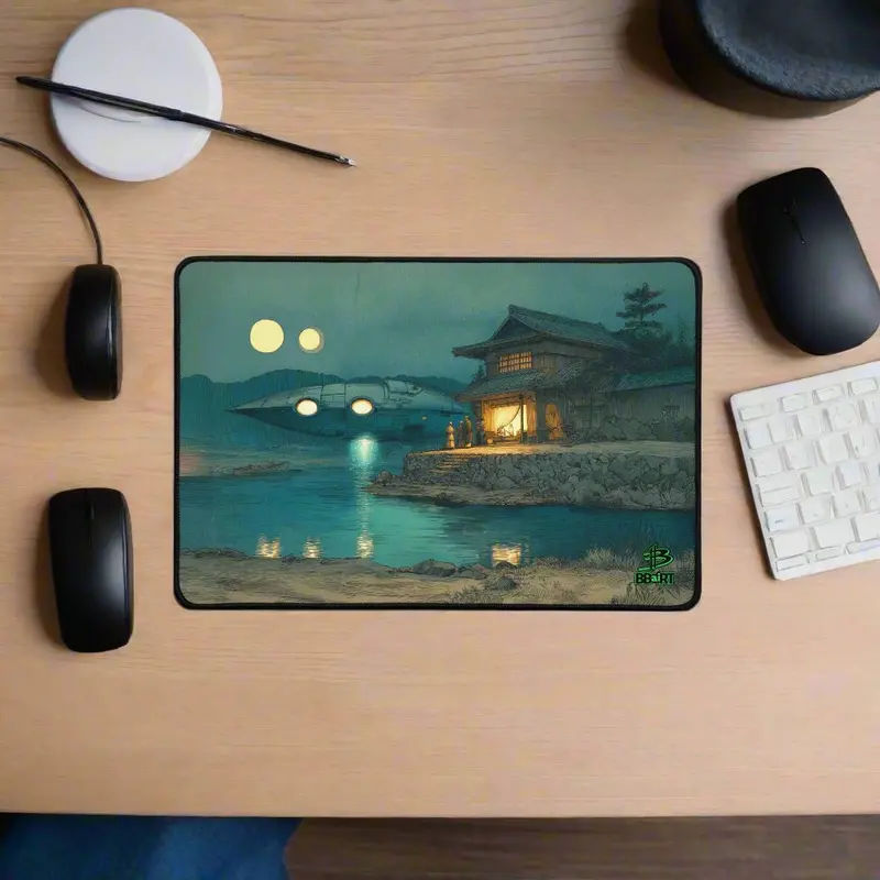 Inn Of The Two Moons Desk Mat - Shin-Hanga 1