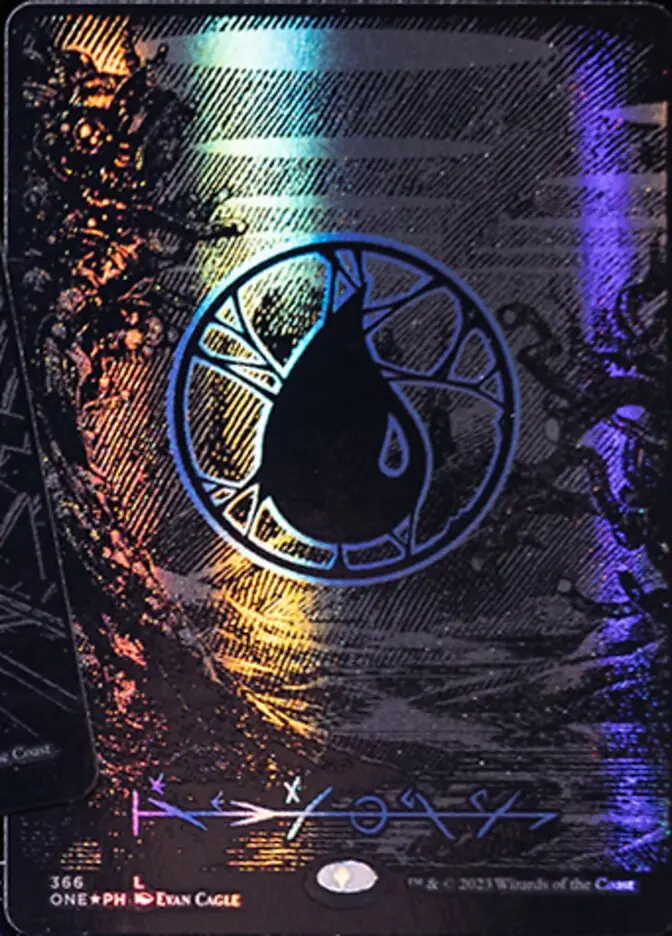 Island (366) (Oil Slick Raised Foil) [Phyrexia: All Will Be One] 1