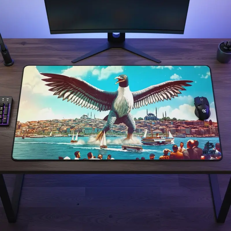 Istanbul’S Avian Awe – Desk Mat 3