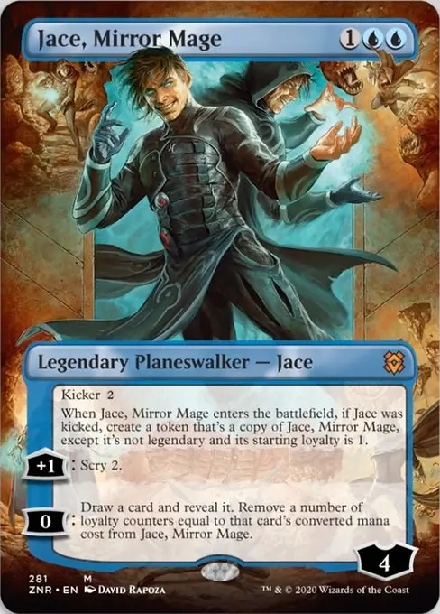 Jace, Mirror Mage (Borderless) [Zendikar Rising] 1