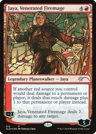 Jaya, Venerated Firemage (Stained Glass) [Secret Lair Drop Promos] 1