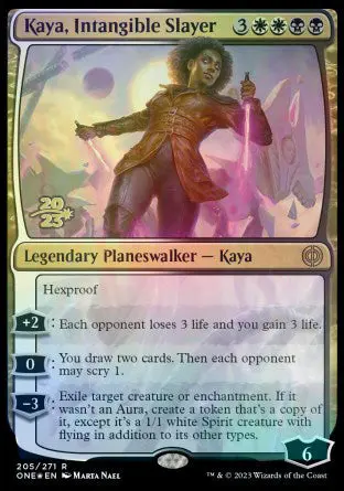 Kaya, Intangible Slayer [Phyrexia: All Will Be One Prerelease Promos] 1