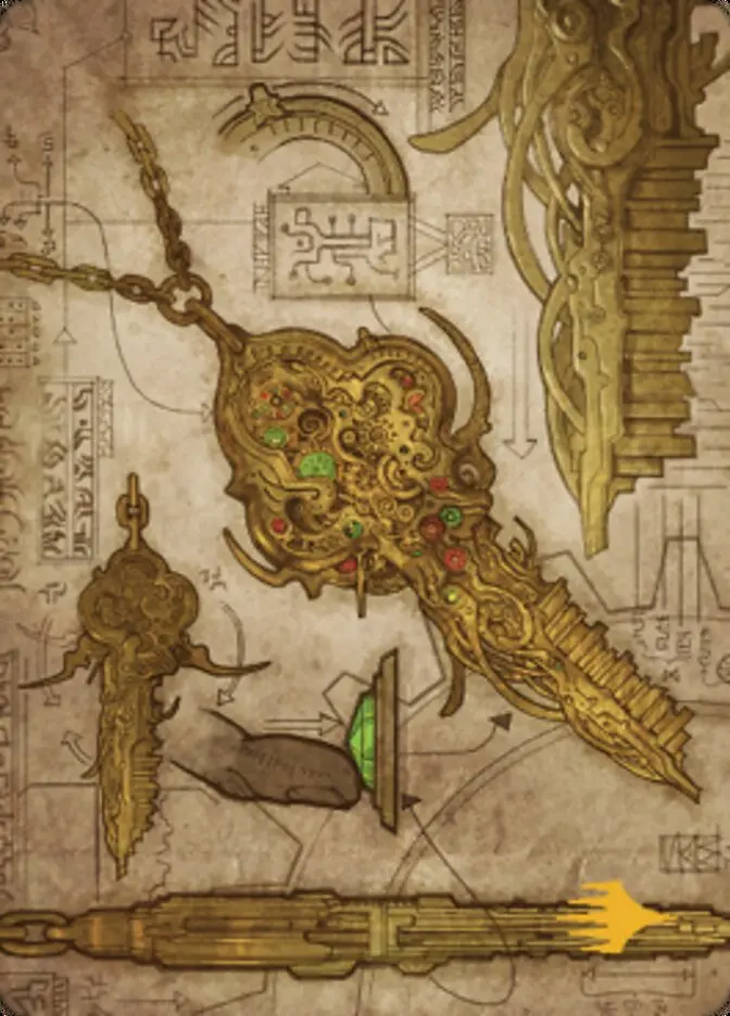 Key To The City Art Card (Gold-Stamped Planeswalker Symbol) [The Brothers' War Art Series] 1