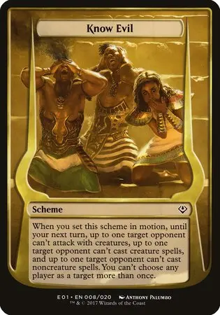 Know Evil (Archenemy: Nicol Bolas) [Archenemy: Nicol Bolas Schemes] 1