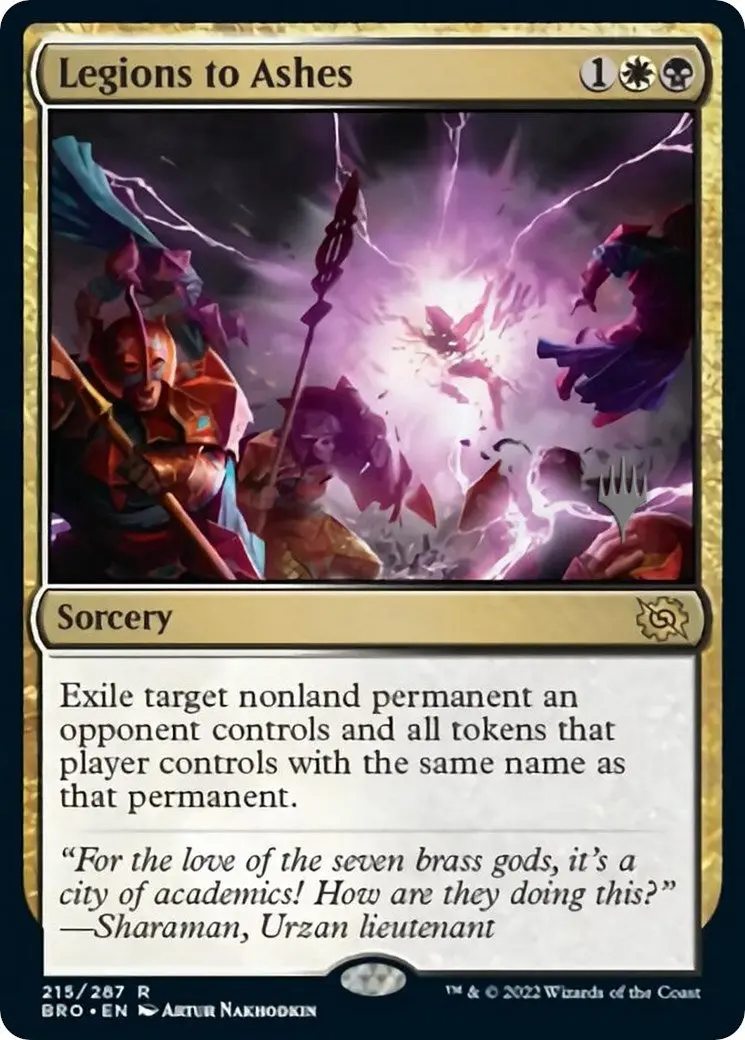 Legions To Ashes (Promo Pack) [The Brothers' War Promos] 1