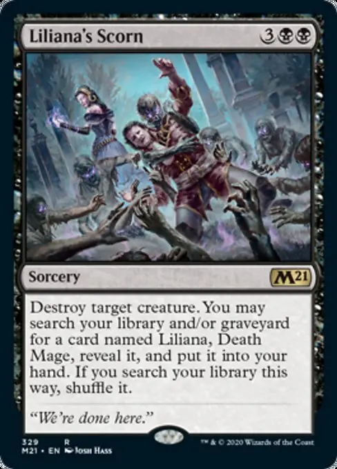 Liliana's Scorn [Core Set 2021] 1