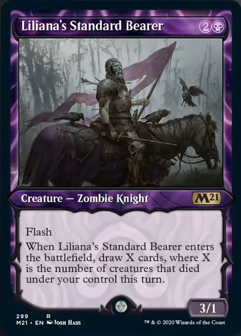 Liliana's Standard Bearer (Showcase) [Core Set 2021] 1