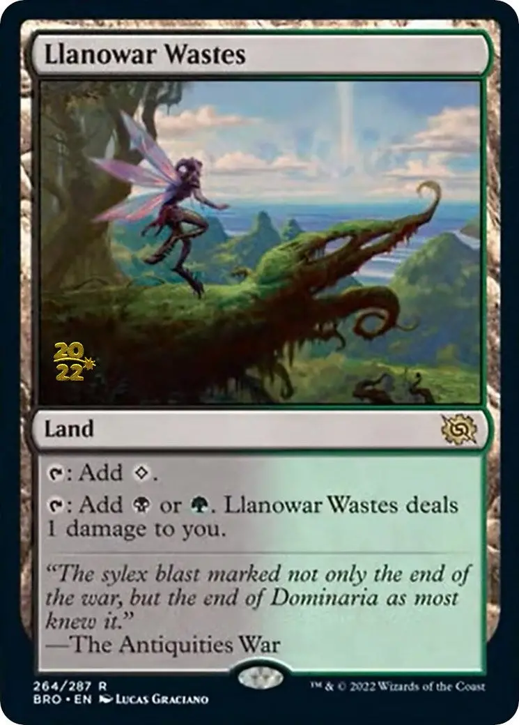 Llanowar Wastes [The Brothers' War: Prerelease Promos] 1
