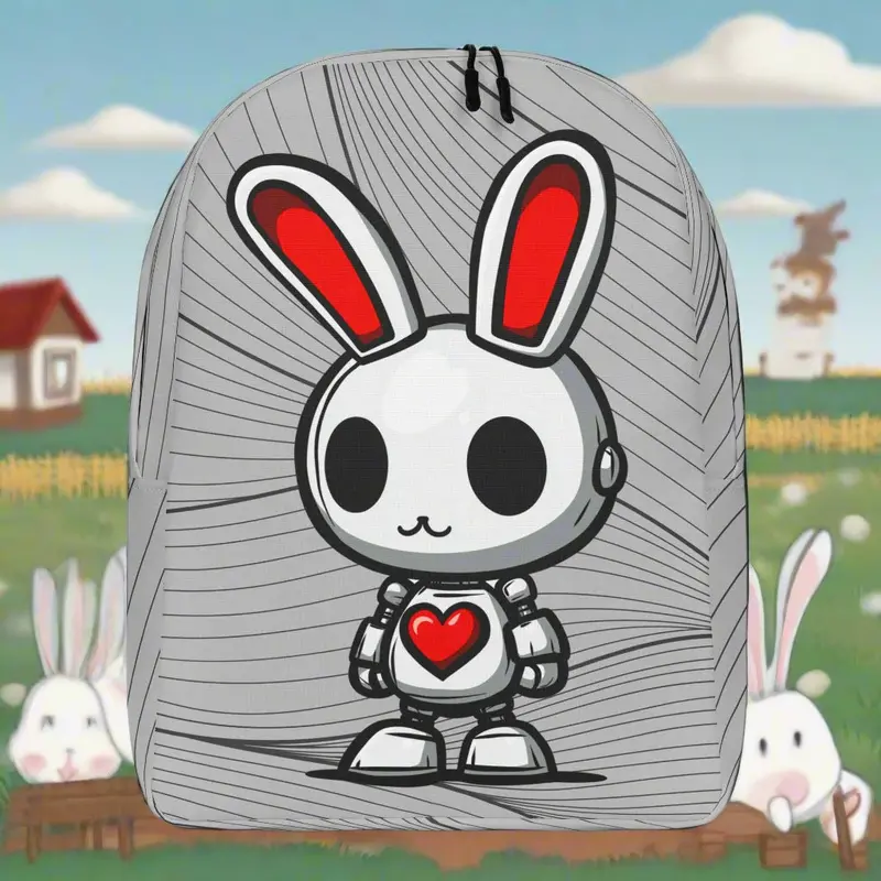 Lumi The Heartbot - Minimalist Backpack 1