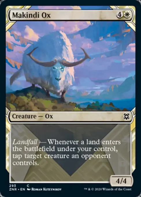 Makindi Ox (Showcase) [Zendikar Rising] 1