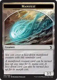 Manifest // Zombie Double-Sided Token [Commander 2018] 1