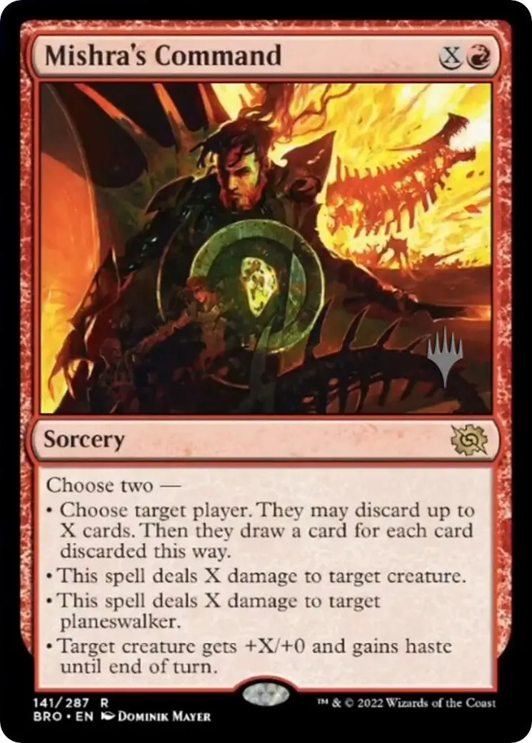 Mishra's Command (Promo Pack) [The Brothers' War Promos] 1