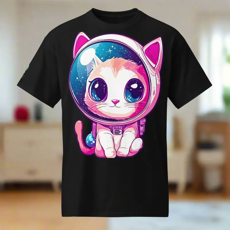 Mochi The Astrokitten - Unisex Dryblend T-Shirt 1