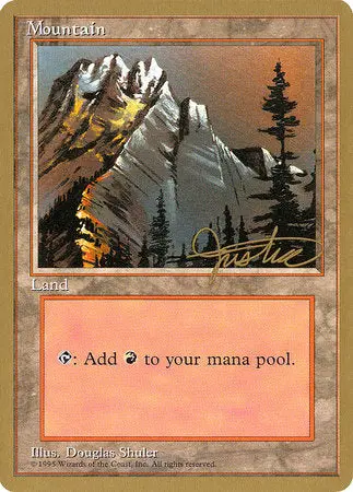 Mountain (A) - 1996 Mark Justice (4Ed) [Pro Tour Collector Set] 1