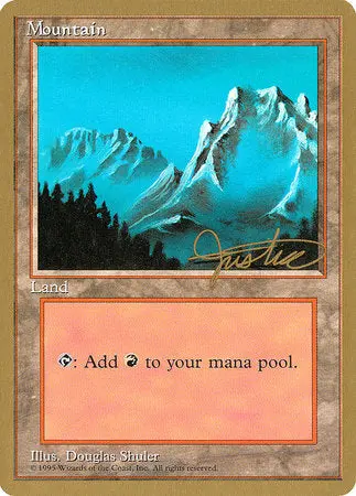 Mountain (B) - 1996 Mark Justice (4Ed) [Pro Tour Collector Set] 1