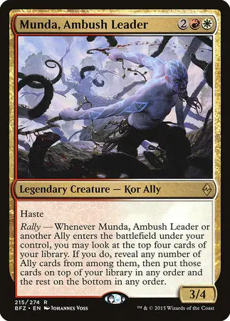 Munda, Ambush Leader [Battle For Zendikar] 1