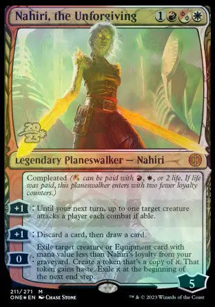 Nahiri, The Unforgiving [Phyrexia: All Will Be One Prerelease Promos] 1