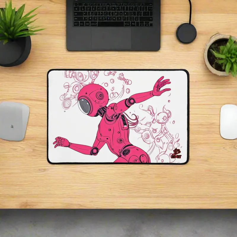 Neon Glide – Desk Mat 1