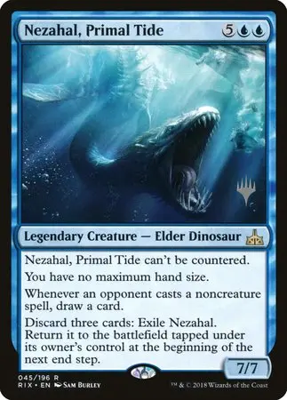Nezahal, Primal Tide [Rivals Of Ixalan Promos] 1