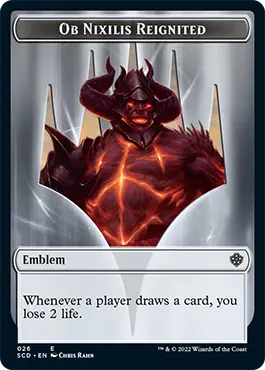 Ob Nixilis Reignited // Ob Nixilis Reignited Double-Sided Token [Starter Commander Decks] 1