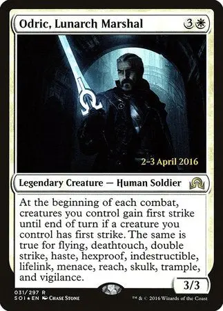 Odric, Lunarch Marshal [Shadows Over Innistrad Promos] 1