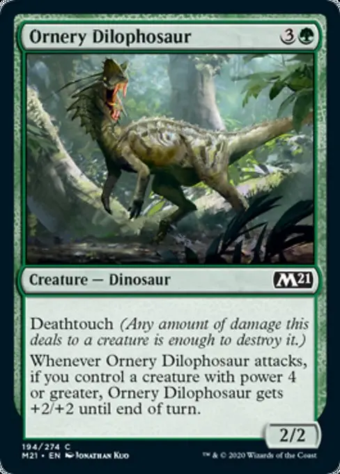 Ornery Dilophosaur [Core Set 2021] 1