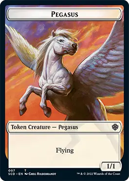 Pegasus // Faerie Double-Sided Token [Starter Commander Decks] 1