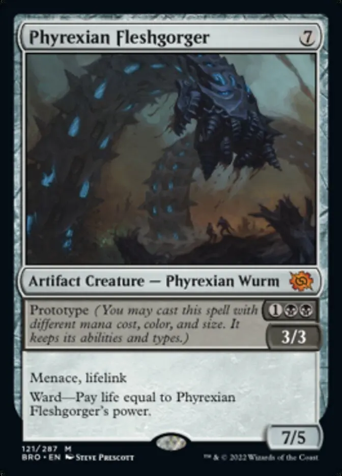 Phyrexian Fleshgorger (Promo Pack) [The Brothers' War Promos] 1