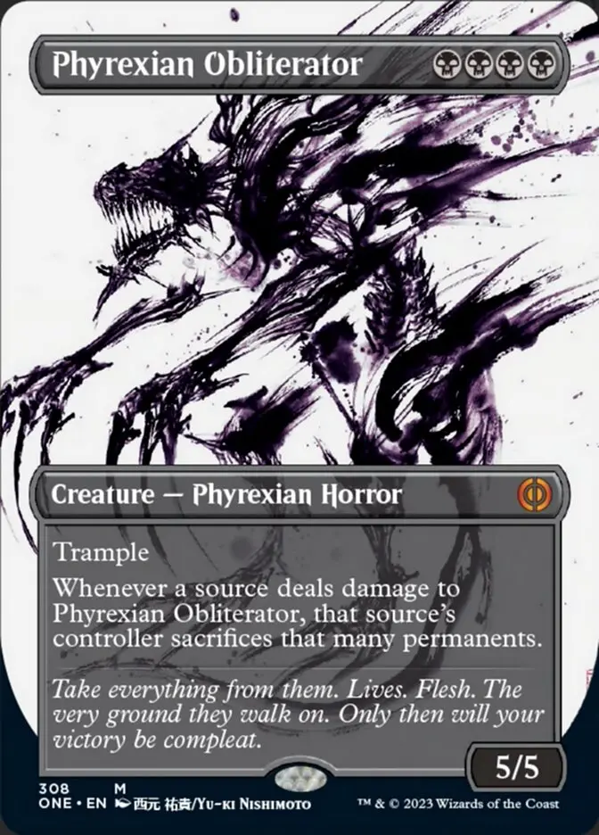 Phyrexian Obliterator (Borderless Ichor) [Phyrexia: All Will Be One] 1