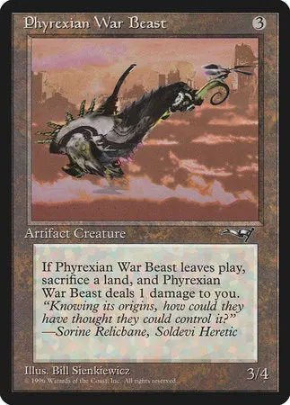 Phyrexian War Beast (Facing Right) [Alliances] 1