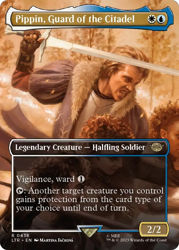Pippin, Guard Of The Citadel (Borderless Alternate Art) [The Lord Of The Rings: Tales Of Middle-Earth] 1