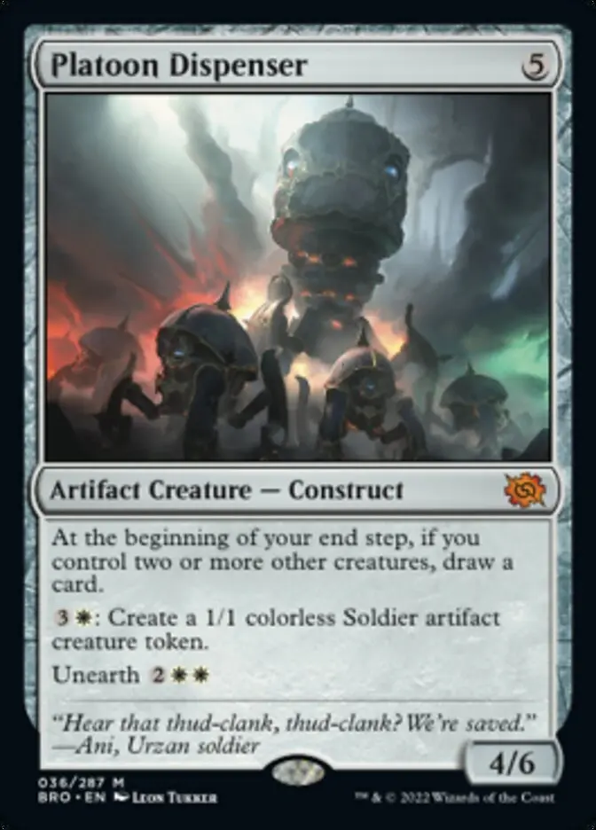 Platoon Dispenser (Promo Pack) [The Brothers' War Promos] 1