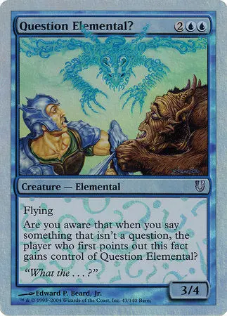 Question Elemental? (Alternate Foil) [Unhinged] 1